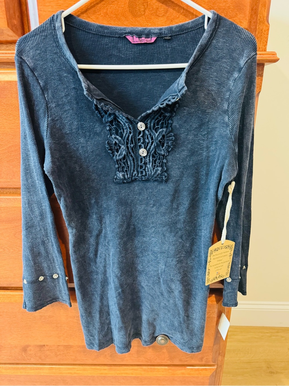 IDI by Matthew H.  Navy Long-Sleeve Henley Shirt